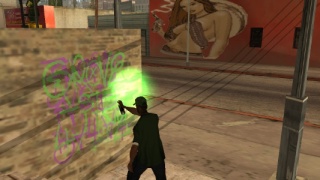 Grove Street is king! Help Sweet to take down Ballas!