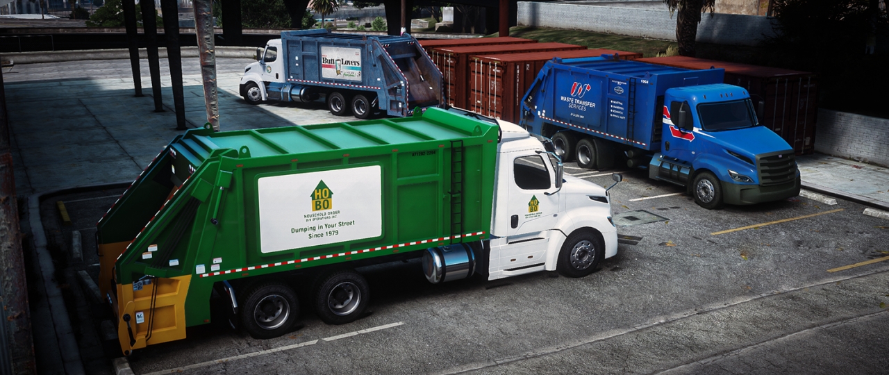 New work vehicles and a depot on FiveM