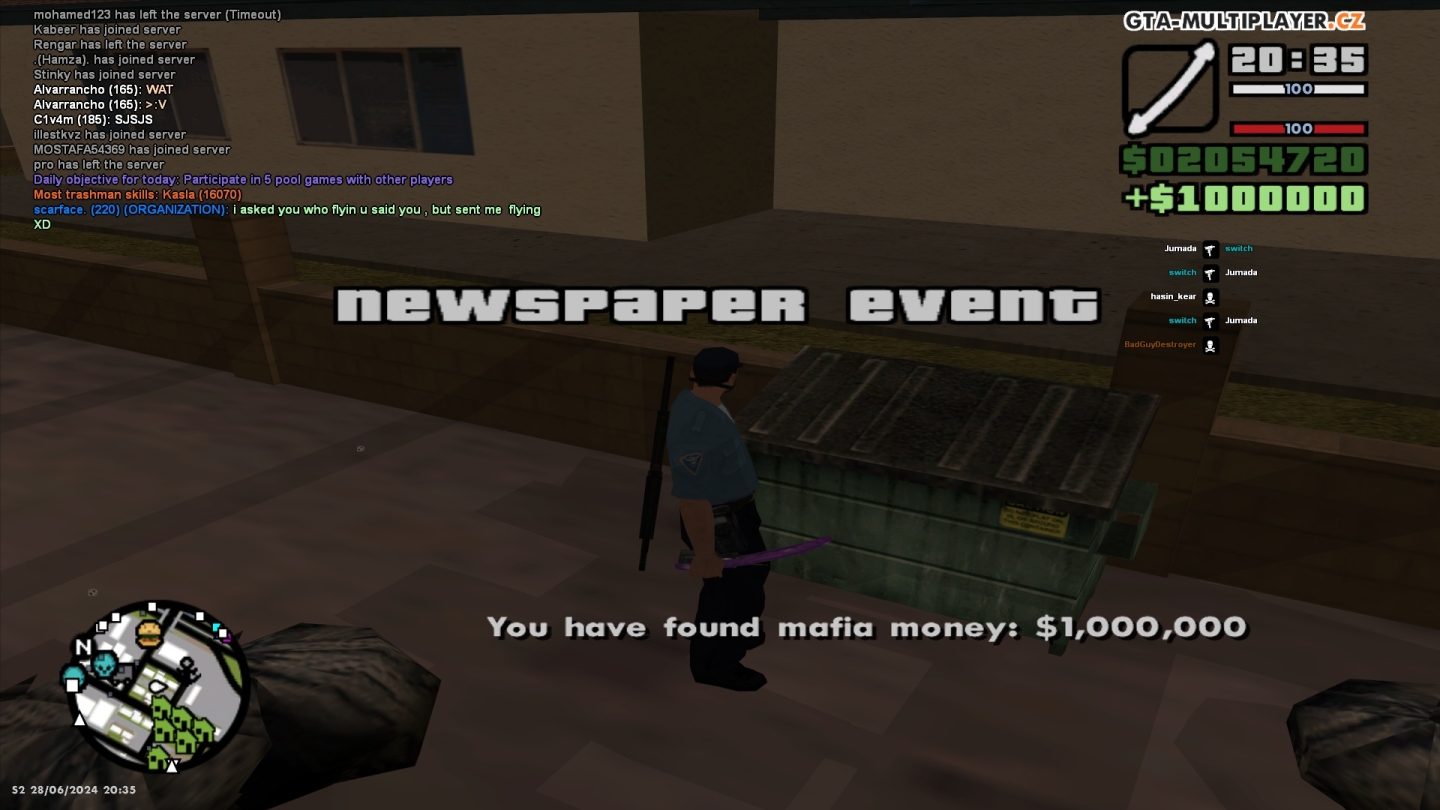 Newspaper event - Mafia Money [LV]