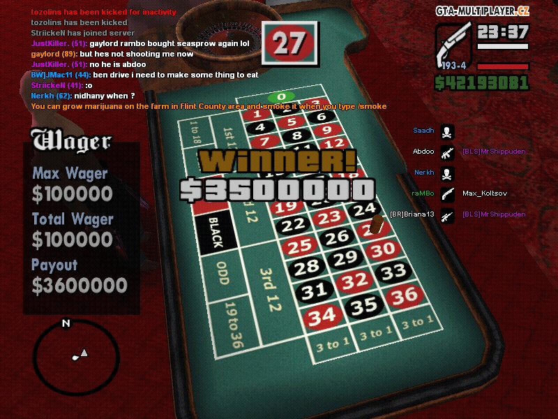 Roulette - Second win with number 27!