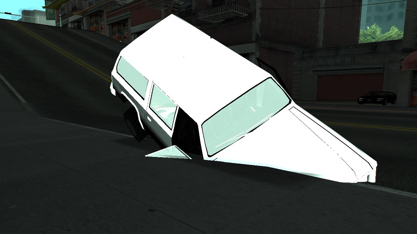 Glitchy car