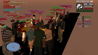 All the people in the new Event on the gta-mp.cz server