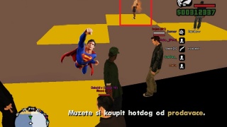 Hořící můž! Super-man nás zachrání!