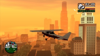 Flying over Los Santos