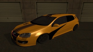 Yellow & Black VW Golf GTI