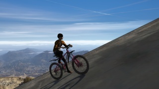 Dnešní výlet na Mount Chiliad na kole :)