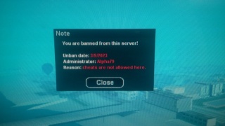 banned when im afk without any reason 