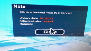 Banned for what ? and 30 Daysssssss