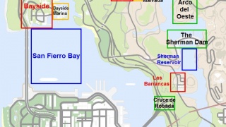 Tierra Robada Barrios Map