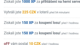 Výhra 225czk