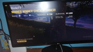 PUBG - Chicken dinner!